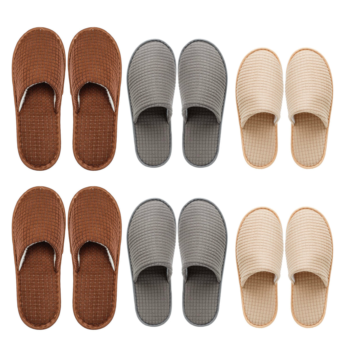 OSTADARRA 6-10 Pairs Spa Slippers, Non Slip Disposable Slippers For Guest