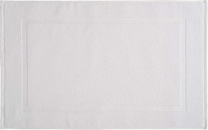 Amazon Basics Premium 100% Cotton Absorbent Soft Bath Mat, Machine Washable, 684 GSM, 20" x 30", White, Hotel Spa Bathmats, 6-Pack (Previously AmazonCommercial)