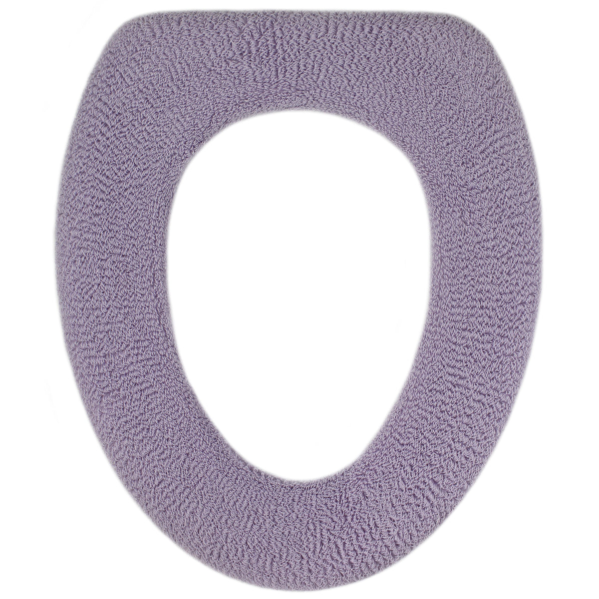 Soft Toilet Seat Cover - Plush, Thick Fabric Toilet Seat Warmer for Round & Elongated 14x18" Toilet Seats - Reusable, Machine-Washable, Easy-Install - Gift-Ready Packaging - Infinity Blue