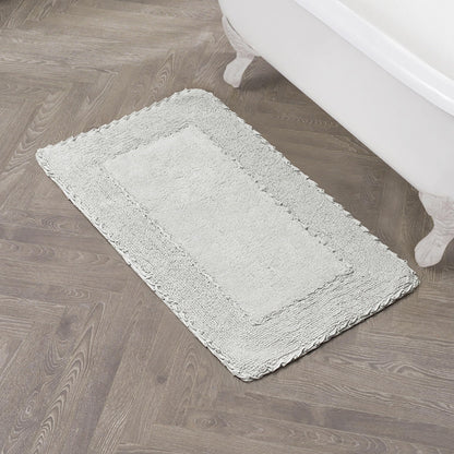Laura Ashley Ruffle Border 100% Cotton Bath Rug, Sage Green, 17"x 24"