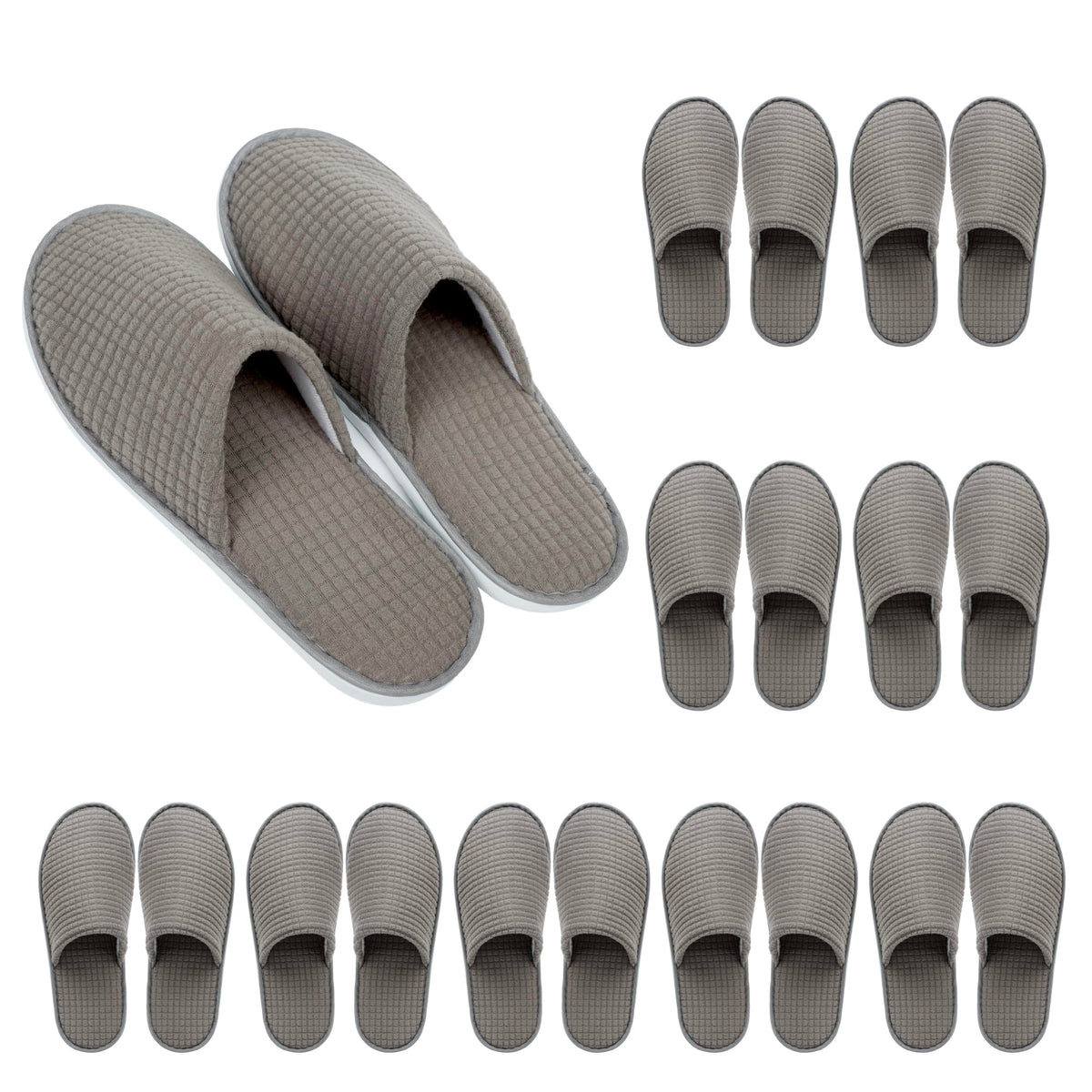 OSTADARRA 6-10 Pairs Spa Slippers, Non Slip Disposable Slippers For Guest