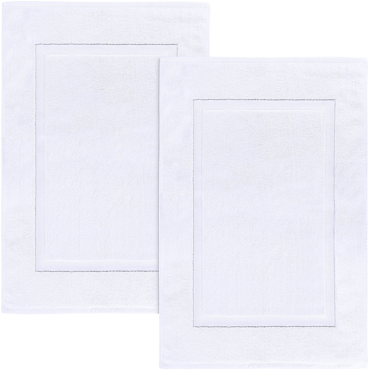 Utopia Towels Cotton Bath Mat, 21x34 in, 2 Pack, White