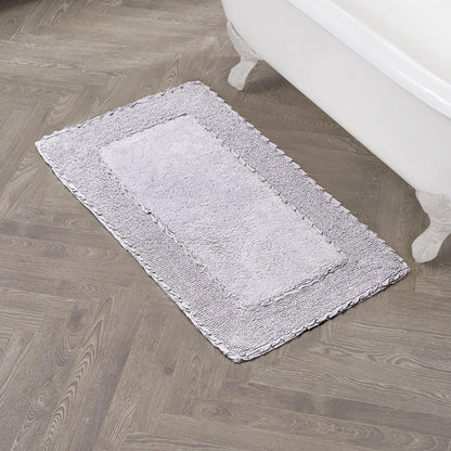 Laura Ashley Ruffle Border 100% Cotton Bath Rug, Sage Green, 17"x 24"