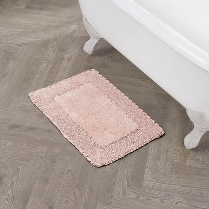 Laura Ashley Ruffle Border 100% Cotton Bath Rug, Sage Green, 17"x 24"