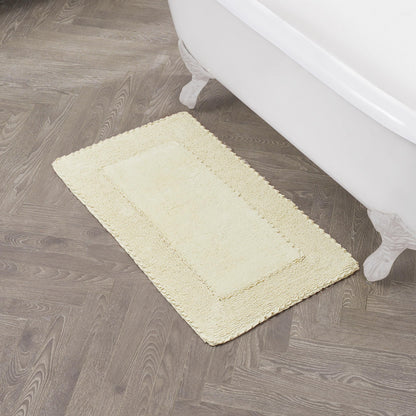 Laura Ashley Ruffle Border 100% Cotton Bath Rug, Sage Green, 17"x 24"