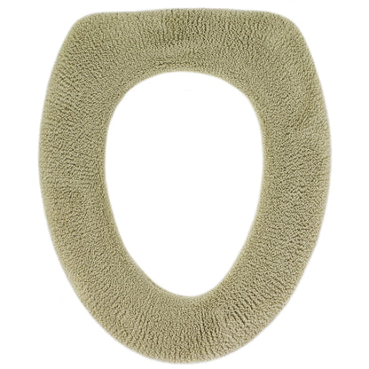 Soft Toilet Seat Cover - Plush, Thick Fabric Toilet Seat Warmer for Round & Elongated 14x18" Toilet Seats - Reusable, Machine-Washable, Easy-Install - Gift-Ready Packaging - Infinity Blue
