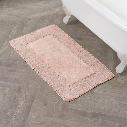 Laura Ashley Ruffle Border 100% Cotton Bath Rug, Sage Green, 17"x 24"