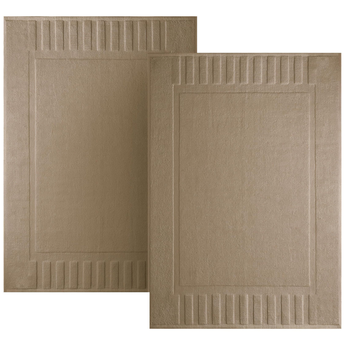 White Classic Luxury Aqua Bath Mats 22x34, 2 Pack, [Not a Bathroom Rug]