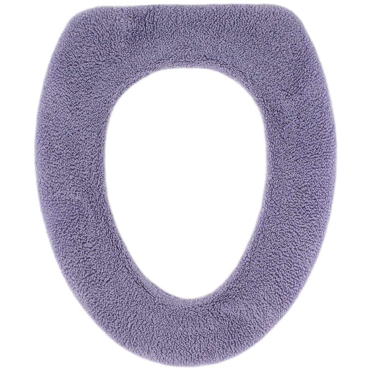 Soft Toilet Seat Cover - Plush, Thick Fabric Toilet Seat Warmer for Round & Elongated 14x18" Toilet Seats - Reusable, Machine-Washable, Easy-Install - Gift-Ready Packaging - Infinity Blue