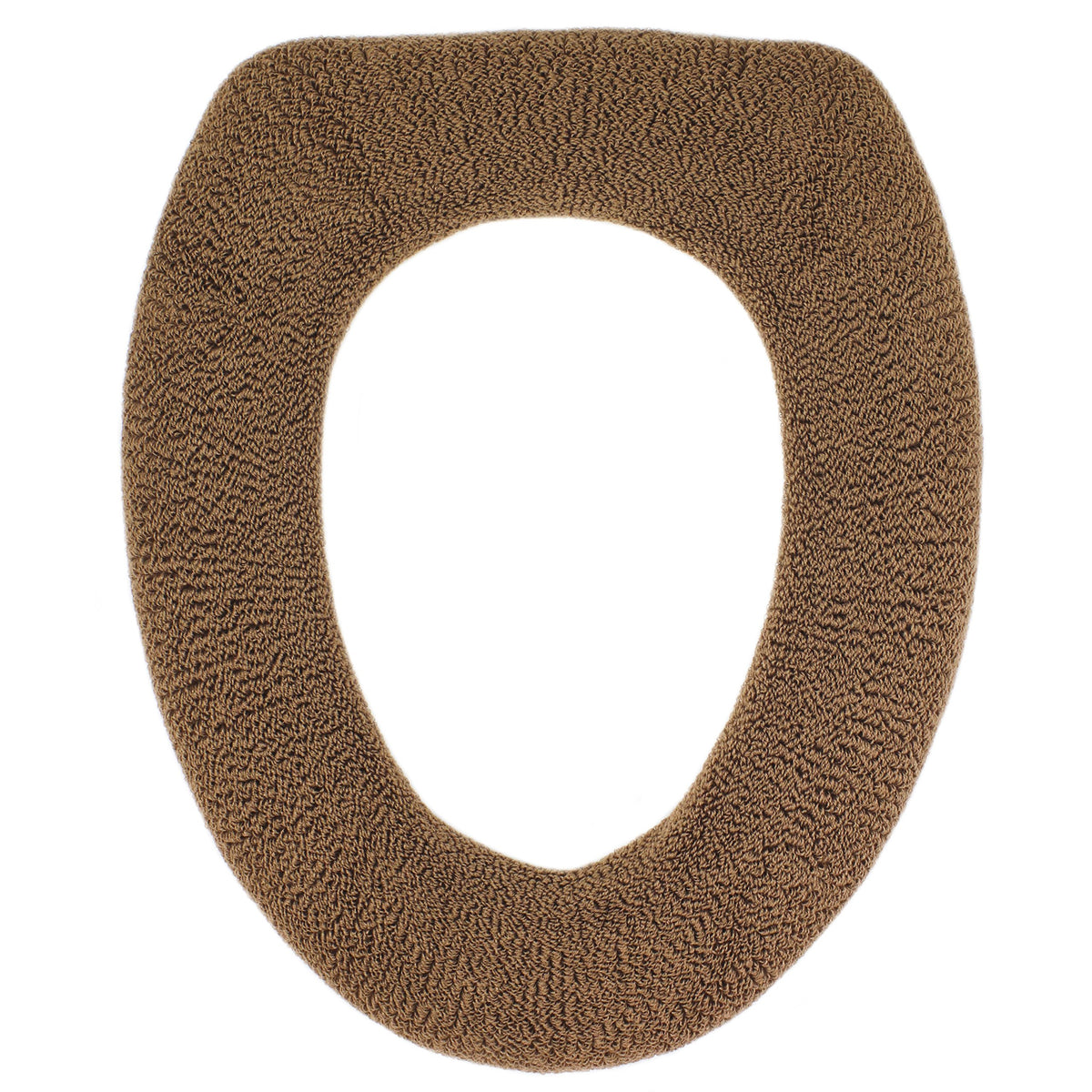 Soft Toilet Seat Cover - Plush & Thick Fabric Toilet Seat Warmer for Round & Elongated 14x18" Toilet Seats - Reusable, Machine-Washable, Easy-Install - Gift-Ready Packaging - Frost Gray
