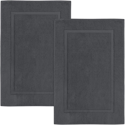 Utopia Towels Cotton Bath Mat, 21x34 in, 2 Pack, White