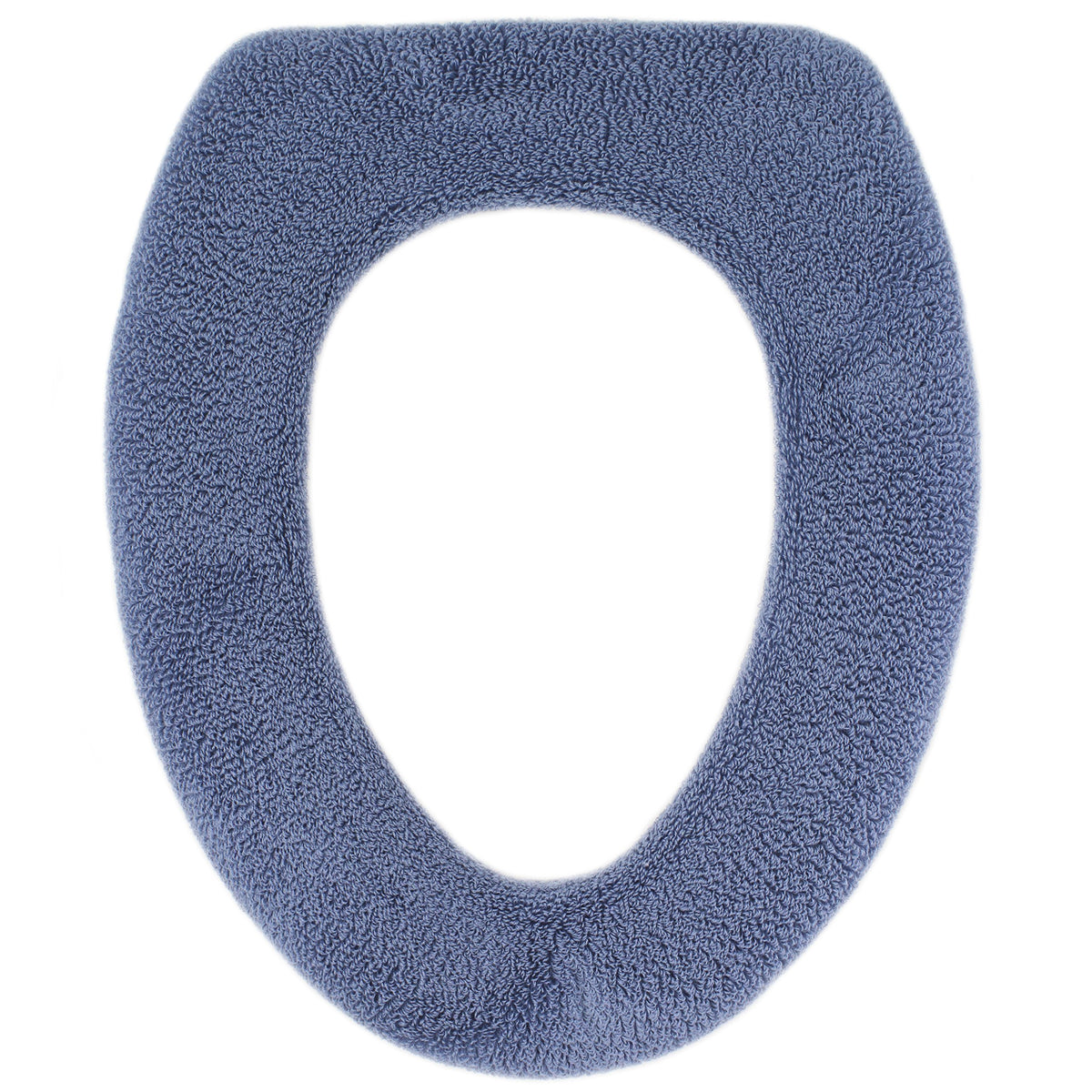 Soft Toilet Seat Cover - Plush & Thick Fabric Toilet Seat Warmer for Round & Elongated 14x18" Toilet Seats - Reusable, Machine-Washable, Easy-Install - Gift-Ready Packaging - Frost Gray