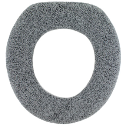 Soft Toilet Seat Cover - Plush & Thick Fabric Toilet Seat Warmer for Round & Elongated 14x18" Toilet Seats - Reusable, Machine-Washable, Easy-Install - Gift-Ready Packaging - Pastel Pink