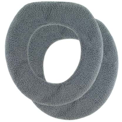 Soft Toilet Seat Cover - Plush & Thick Fabric Toilet Seat Warmer for Round & Elongated 14x18" Toilet Seats - Reusable, Machine-Washable, Easy-Install - Gift-Ready Packaging - Pastel Pink